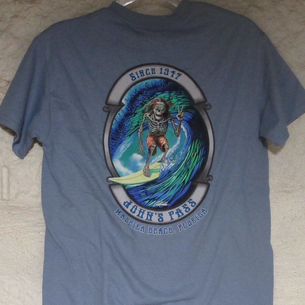 💥Men's Tee Johns Pass Madeira Beach Florida Size S